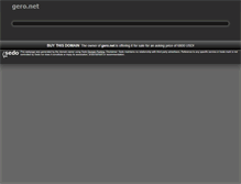 Tablet Screenshot of gero.net